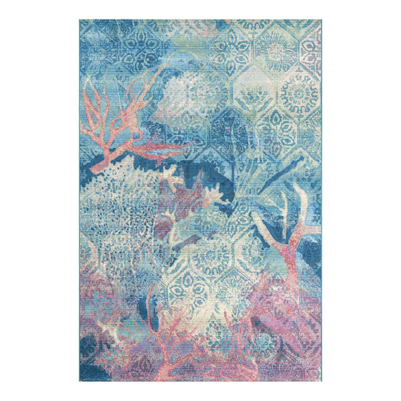 Multi_Unique Loom Edgartown Outdoor Modern Rug, Rectangle 7'1" x 11'