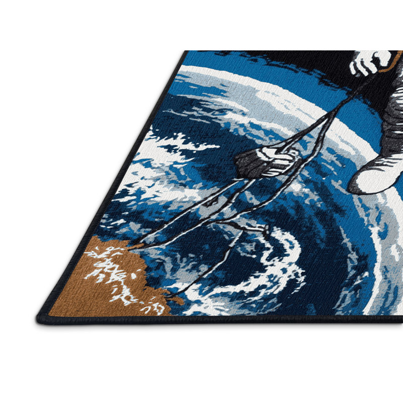 Tapis gris lavable à la machine, Rectangle 5 pi x 7 pi