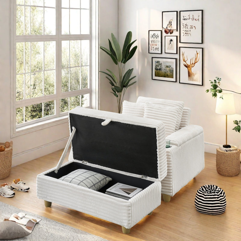 Chaise rembourrée moderne avec rembourrage en mousse dense - tissu doux résistant aux taches, assise de salon réglable, idéale pour un appartement, un bureau, un salon