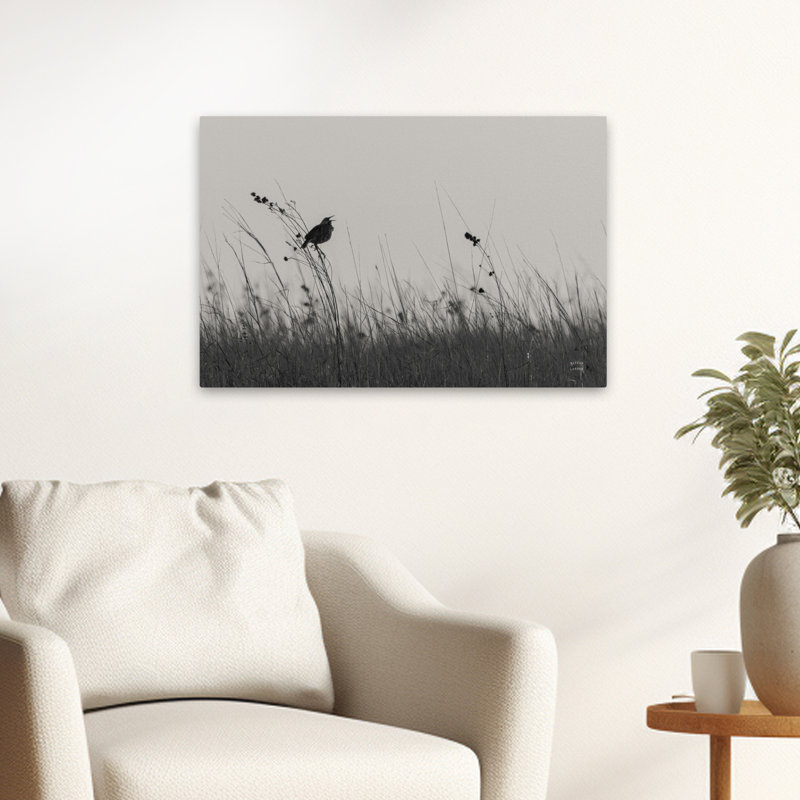 Contemporary Meadowlark Call BW, H 24 po x l 16 po