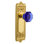 Egg & Dart Plate with Waldorf Cobalt Door Knob