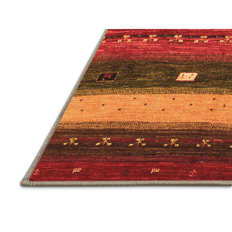 Tapis tissé à la machine Menashe, Rectangle de 5 pi x 8 pi