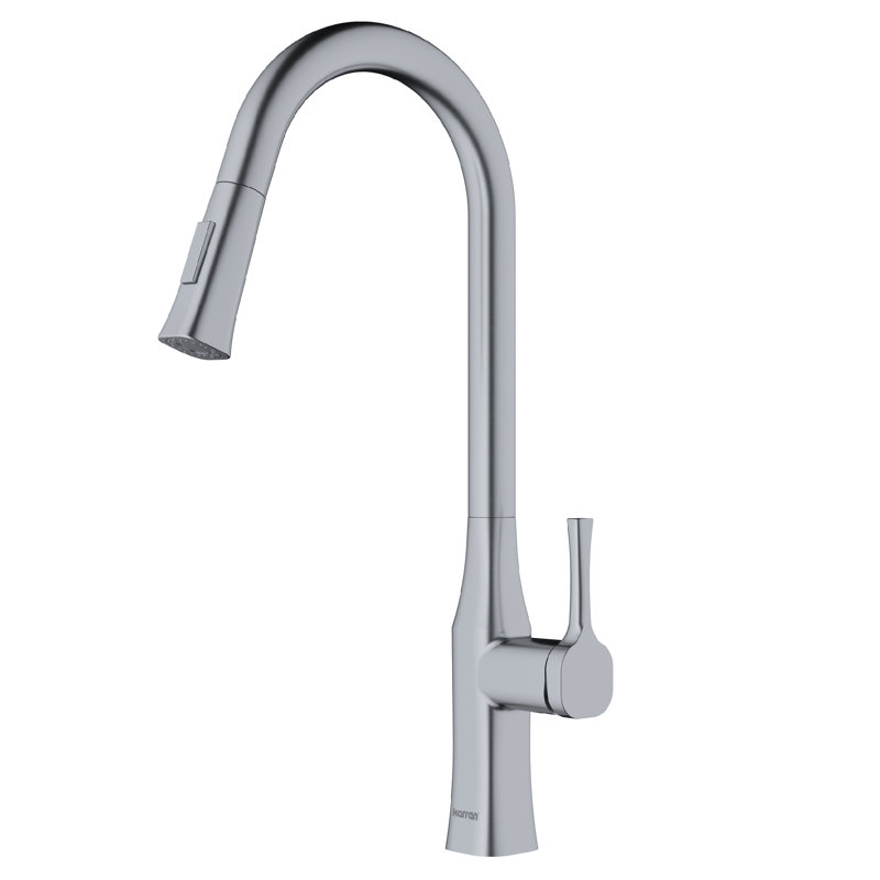 Karran Standerton Pull Down Kitchen Faucet, Stainless Steel