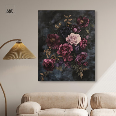 Reproduction d'art gothique rétro sur toile foncé par Art Remedy