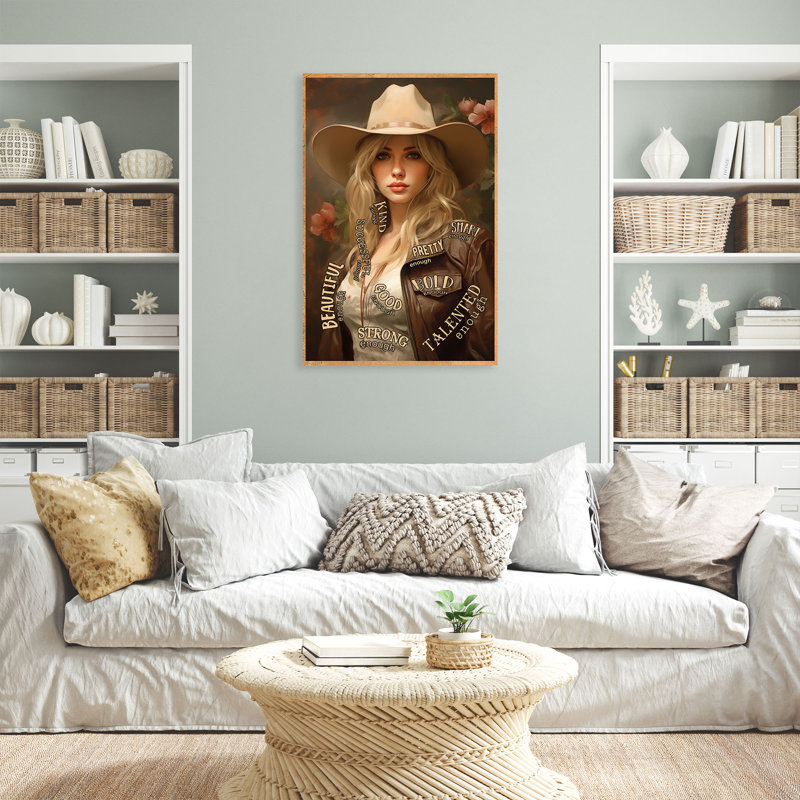 «Cowboy I Am Vertical», impression sur toile tendue, H 36 po x l 24 po x P 1,25 po