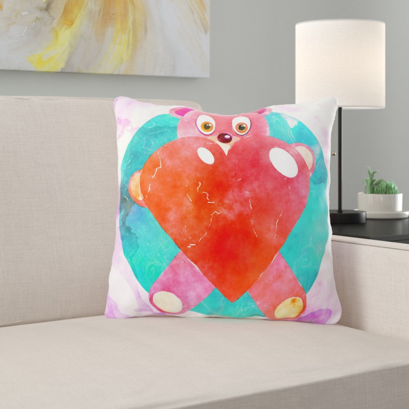 Reversible Throw Pillow, Microsuede, Indoor