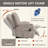 Power Lift Recliner Chair With Massage And Heat For Elderly, Overstuffed Wide Recliners, Heavy Duty Motion Mechanism With USB And Type C Ports, 2 Steel Cup Holders-420541005