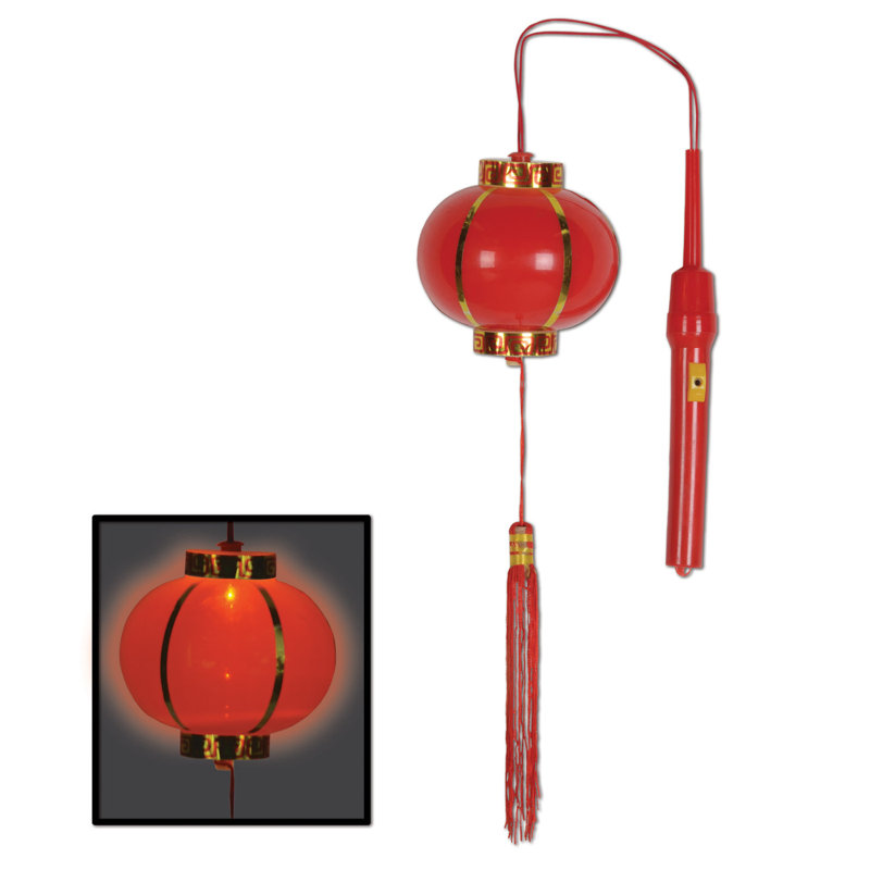 Lanterne asiatique lumineuse - paquet de 12