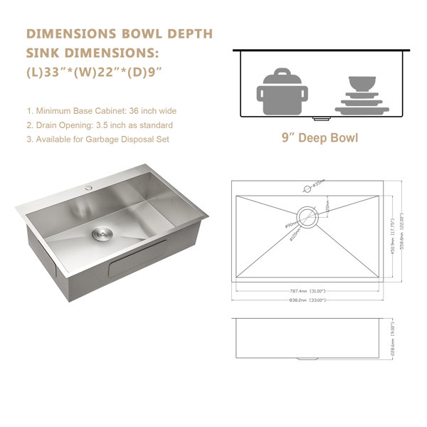 Dimensions du produit