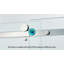Porte de douche coulissante simple semi-cadre, acier inoxydable en nickel brossé, verre trempé transparent épais