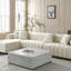Channel Tufted Sofa Velvet Upholstered Modular Sofa-1209306863