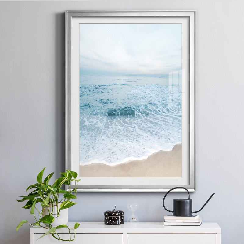 Tranquil Ocean I par Natalie Carpentieri - reproduction de photo sur papier encadrée, Encadrement argenté