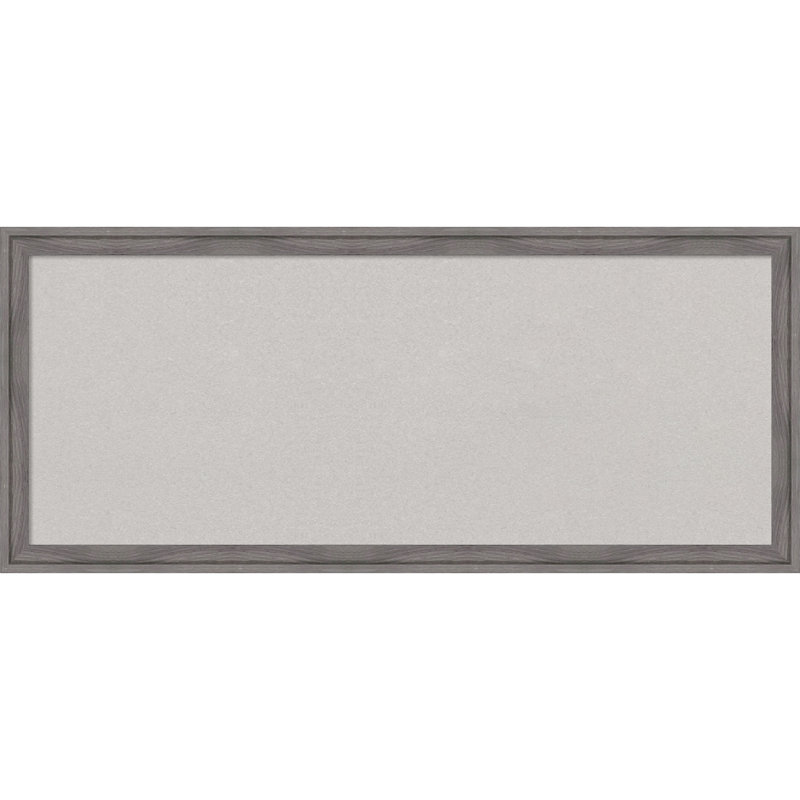 Petit tableau d'affichage mural en liège mural, 14 po x 32 po, Gris