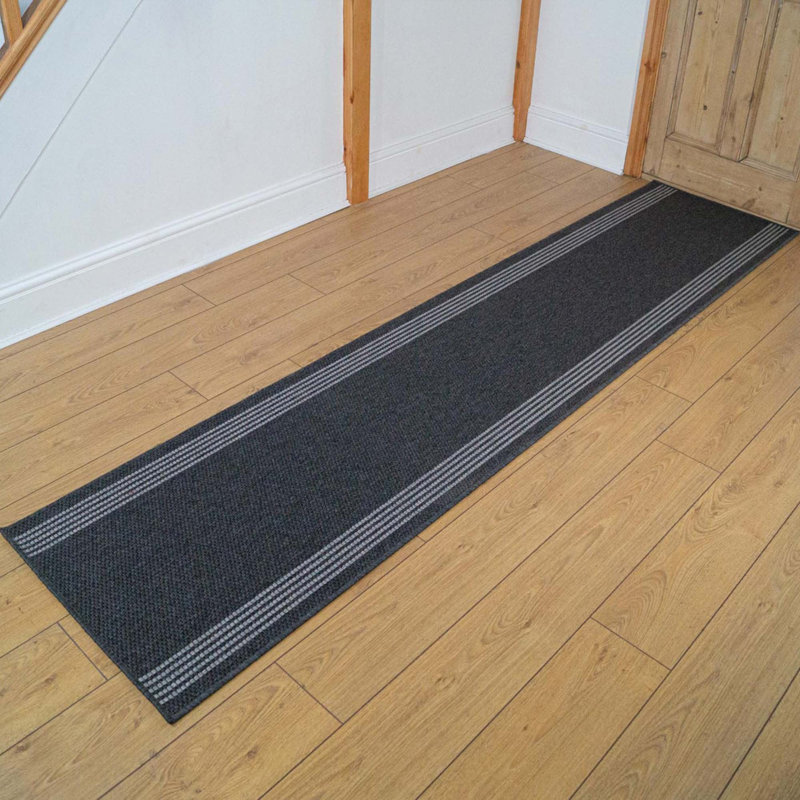 Runner Solid Colour Looped / Hooked Area Rug, Runner 66 x 150 cm