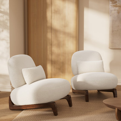 Upholstered Teddy Boucle Lounge Chair