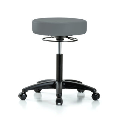 Adjustable Height Lab Stool with Removable Casters/Wheels