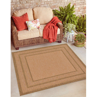 Tapis intérieur / extérieur brun clair Naples