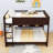 Queen Over Queen Bunk Bed With Cabinets And Charging Station-1451374907