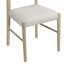 Table de salle à manger extensible 7 tiroirs avec doublure de chaise délicieuse (table en bois naturel et coussins calmes)-222842678-222842679