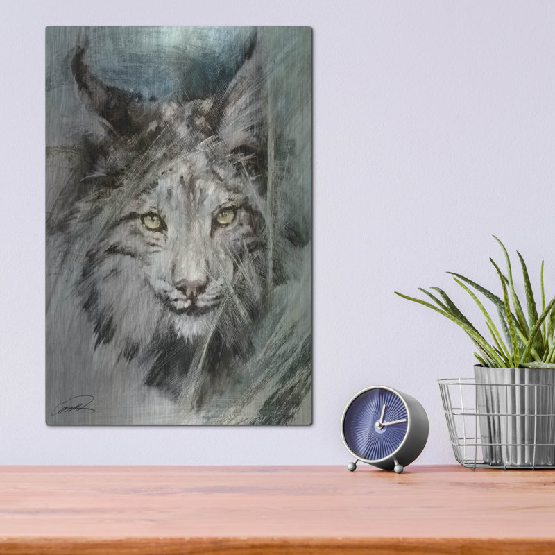 «Lynx Brushstroke» par Robert Campbell, H 16 po x l 12 po