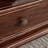 American rectangular walnut end table
