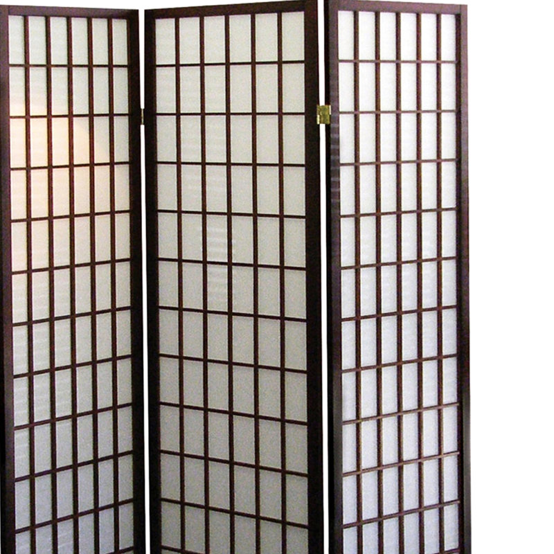 3 cloisons d'intimité d'inspiration japonaise, 70 po de hauteur, cloison de cerisier, cerisier pliable
