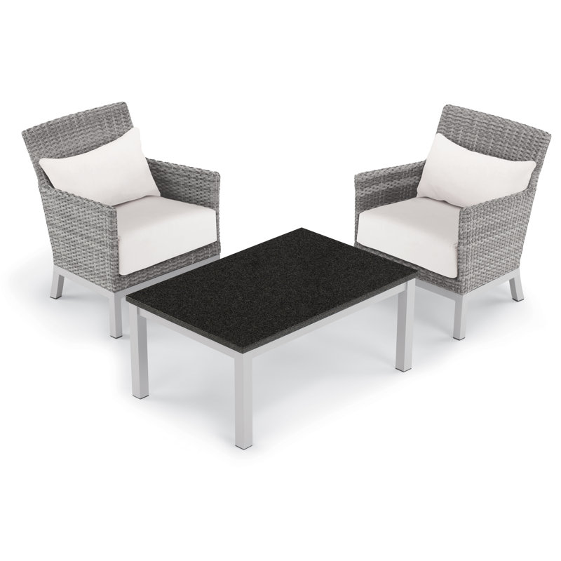 Argento Club Patio Chair with Cushions, Eggshell White