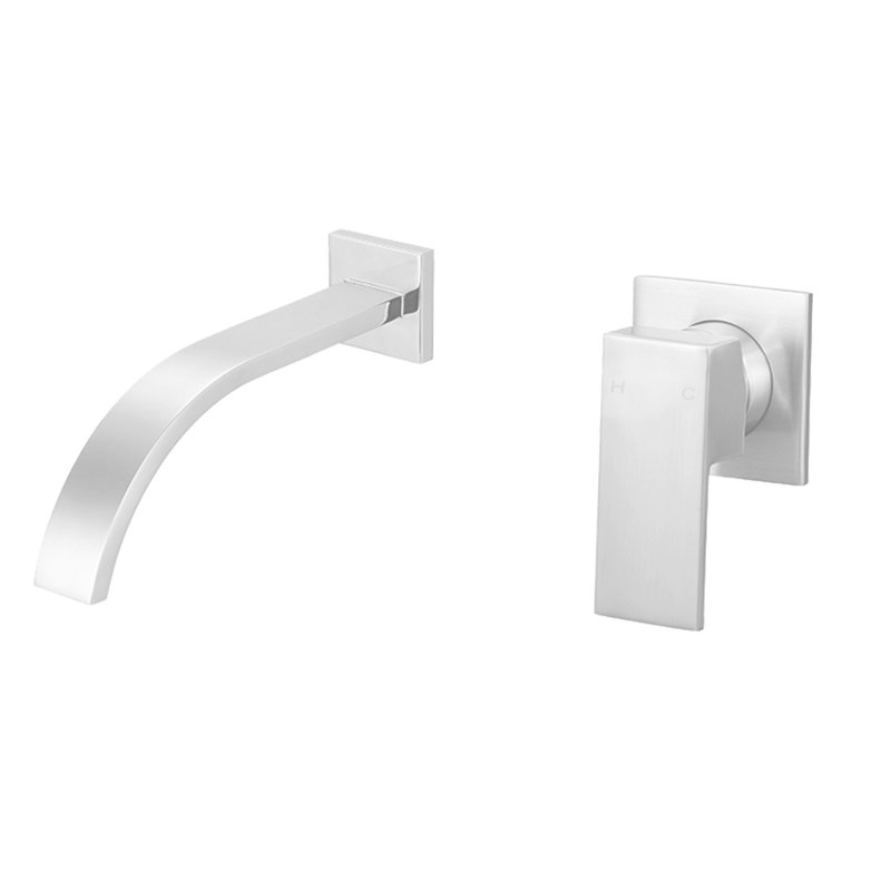 Artz Wall Single-handle Bathroom Faucet, Chrome