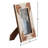 Decorative Two Tone Picutre Frame for Entryway Display - Modern Photo Frame for Home Accent, Living Room, or Bedroom - White & Brown-35027130