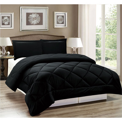 Ensemble d'édredon réversible en microfibre 11513