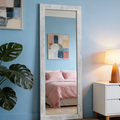 Full Length Mirror, Wood Frame Large Floor Mirror,For Bedroom, Living Room, Entryway