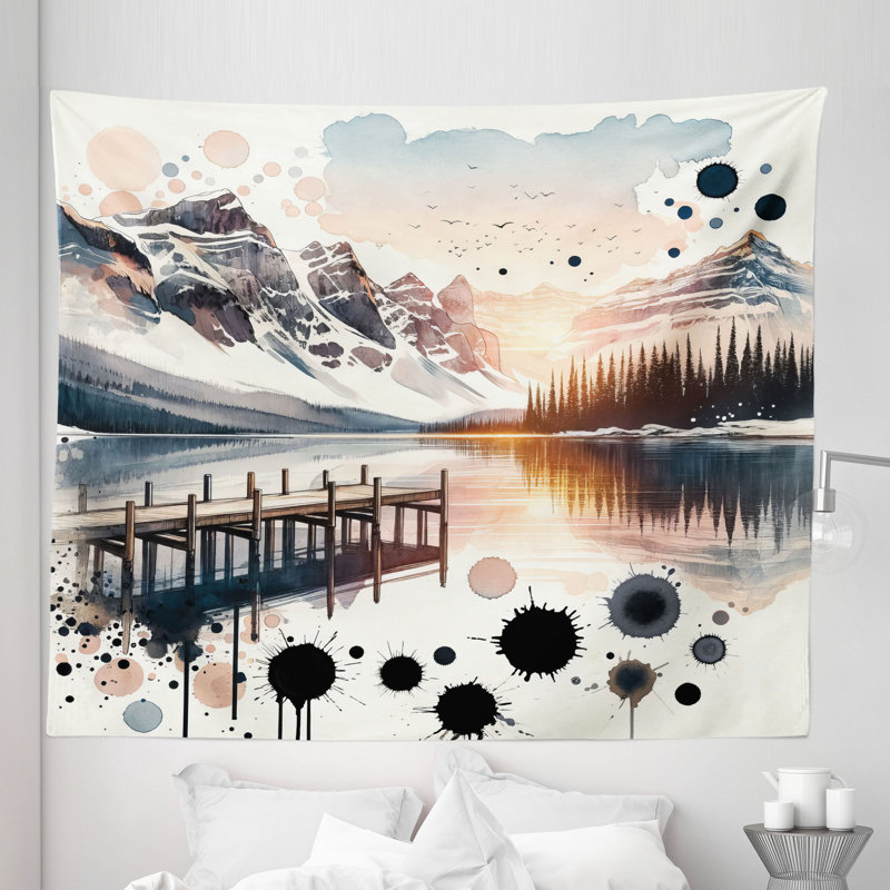 Tapisserie en microfibre, H 104 po x l 88 po