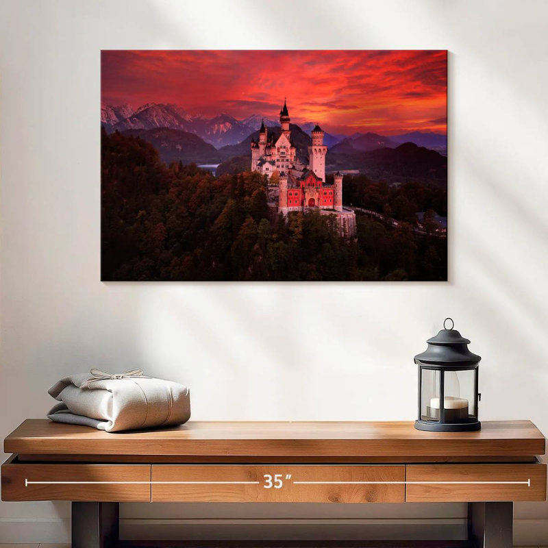 Château Lilie Neuschwanstein, H 16 po x l 24 po