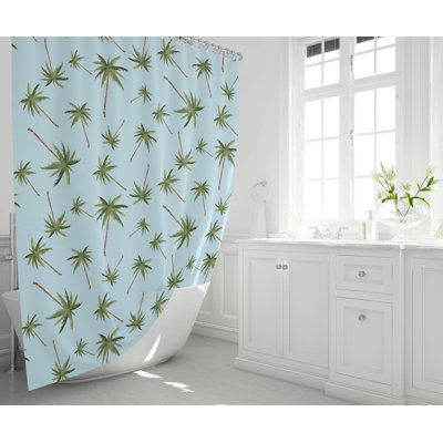 Summer Lemon Ultra-Thin Lightweight Shower Curtain