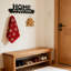 Portemanteaux mural Home Sweet My Home - Organisateur décoratif de clés et de manteaux pour vestibule, salon ou chambre à coucher
