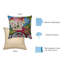 Housse de coussin carré / bleu / vert / rose Marina Summer Ride