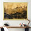 «Brown and Black Abstract Fluidité», reproduction sur toile-1851899155-1851899152