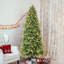 Arbre de Noël à charnière avec lumières DEL blanc chaud - branches mixtes en PVC + PE-328311316