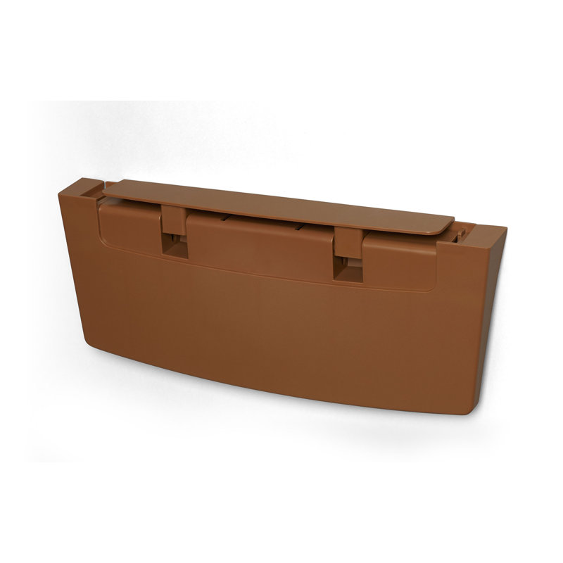 Tablette murale pliante en PVC Homestyle 2,25 po x 9 po x 22 po, Brique