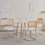 Chairs - Scandinavian Velvet Dining Chair - Rattan Back Chair - Metal Legs-301496128-301496114