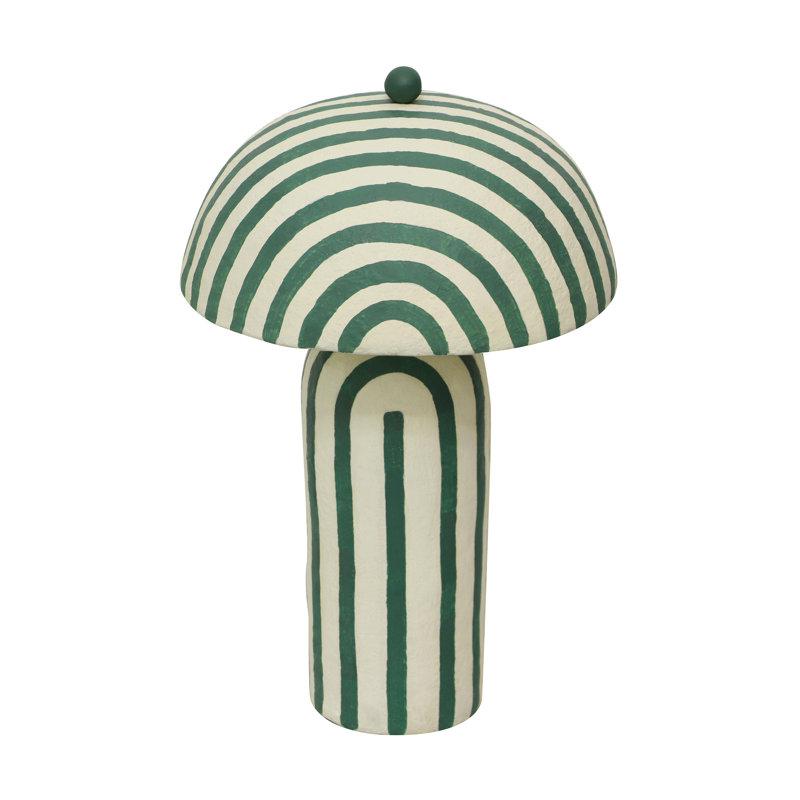 Lampe de table Jamia, Vert/blanc, Vert/blanc