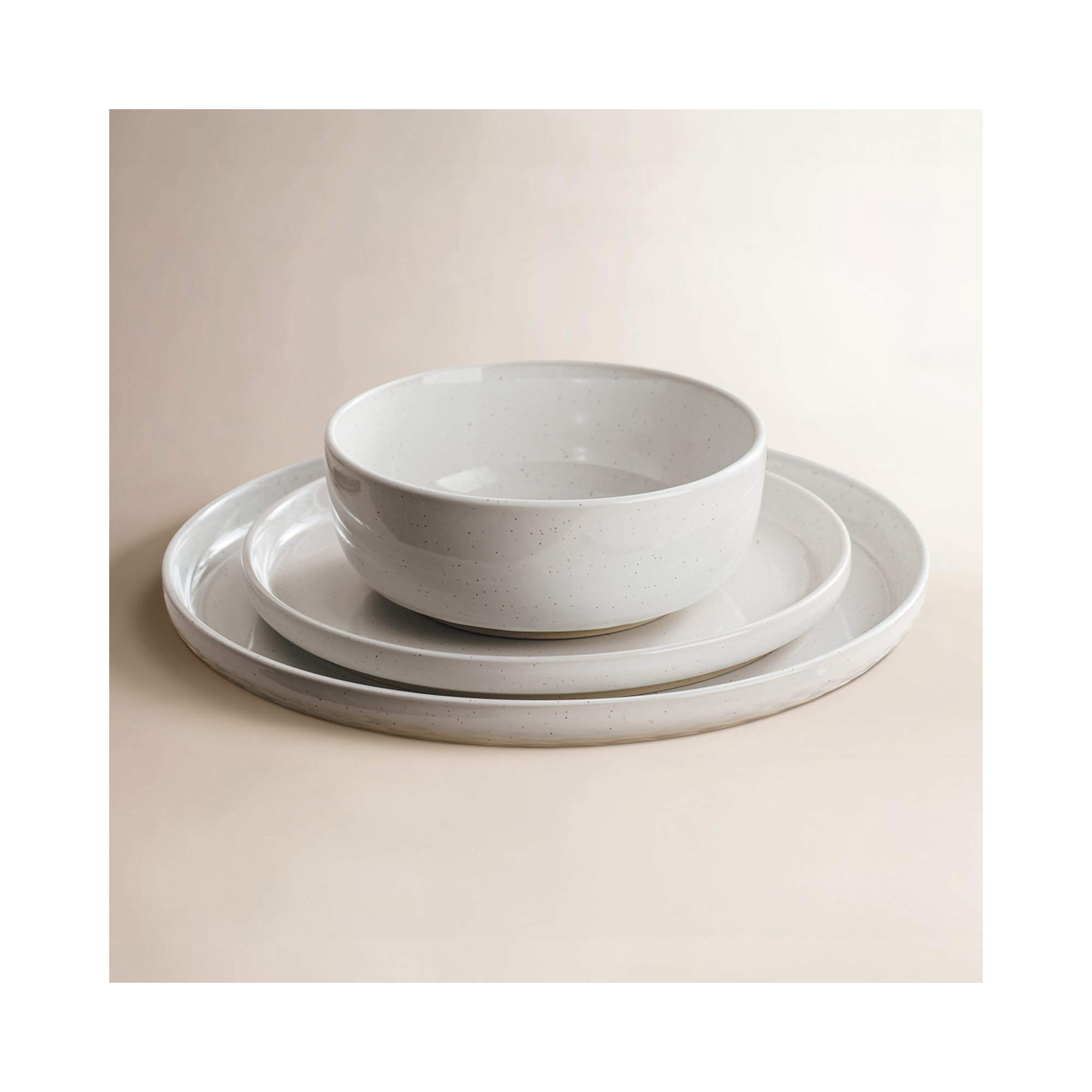 12 Piece Dinnerware Set - Service for 4, White
