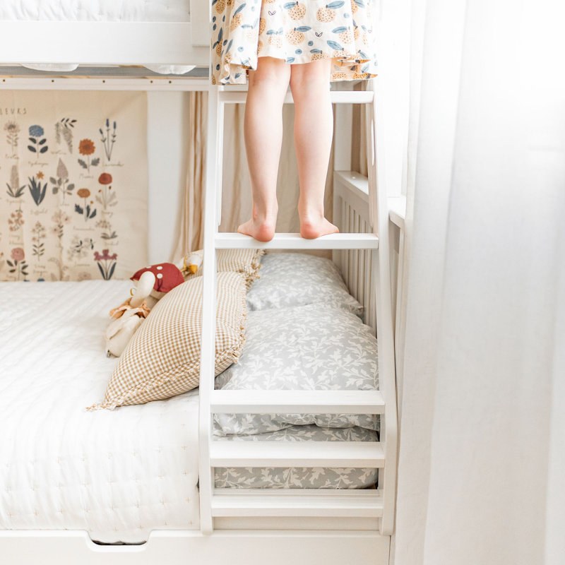 Bolles Kids Bunk Bed with Trundle, Twin over Full, White
