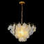 Lustre à plusieurs niveaux Marivelle à une lumière, intensité variable, en coquillage de capiz naturel côtier