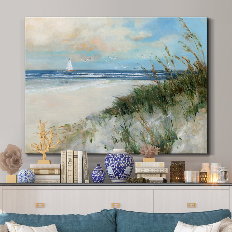 «Oak Island Sunrise» par J Paul, reproduction d'art sur toile tendue, H 12 po x l 8 po x P 1 po