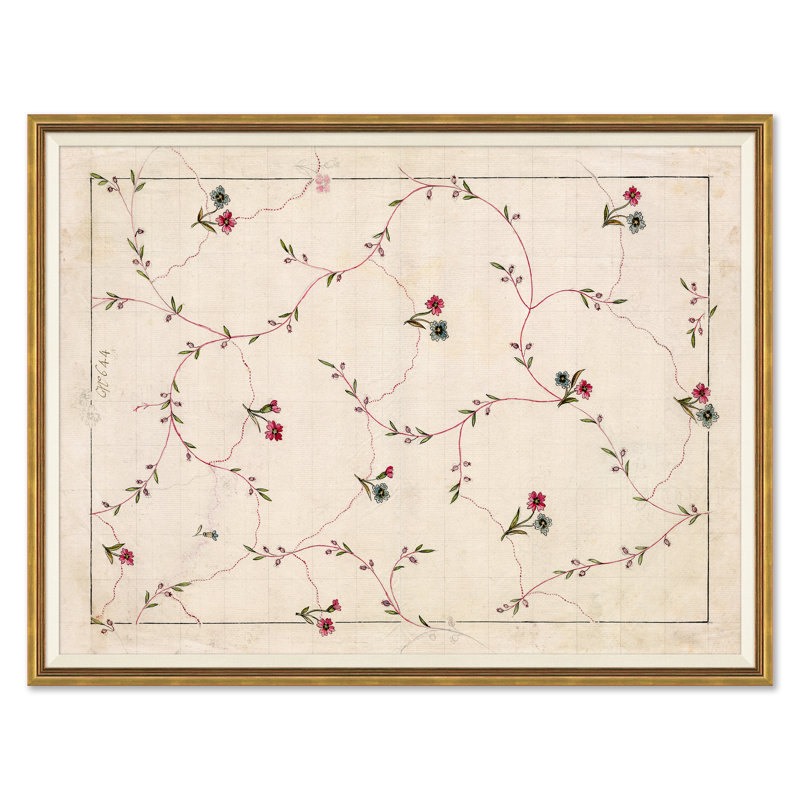 Antique Floral Vines II Print