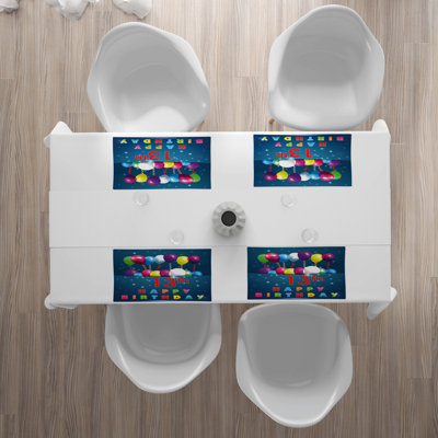 Polyester Abstract Rectangle Placemat