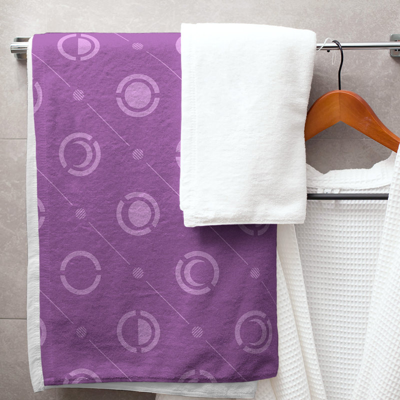 Skeffingt Bath Towel, Floral Purple