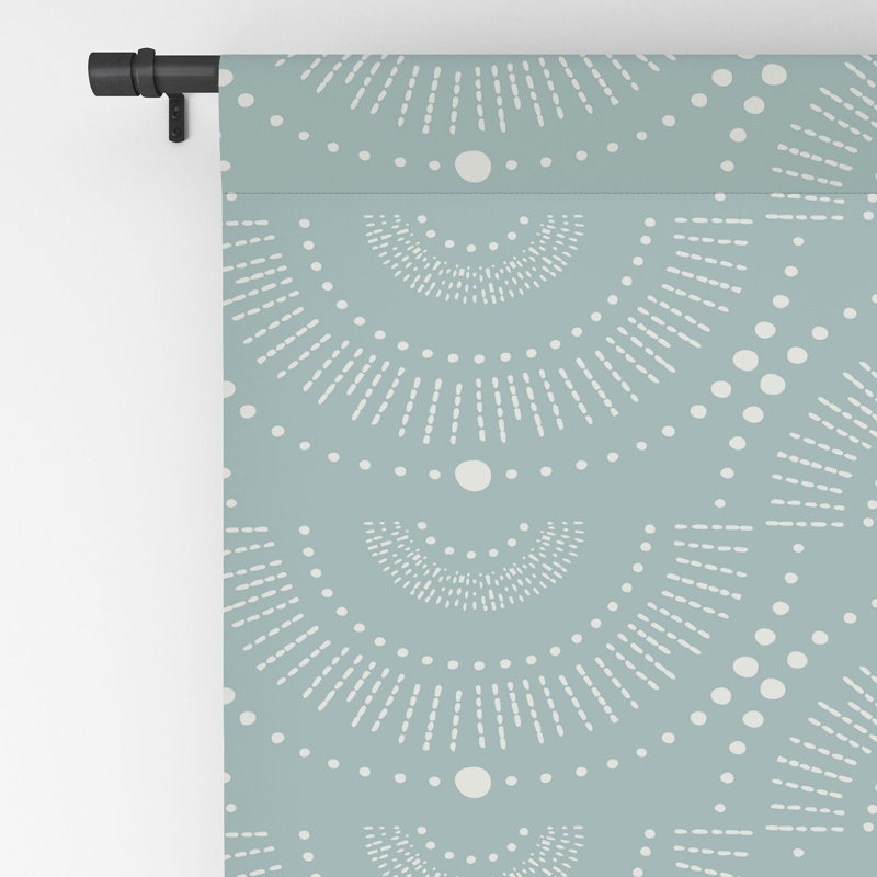 Deny Designs Heather Dutton Rise And Shine Blackout Window Curtain 50.0" X 84.0" 79192, Mist Blue, 50" W x 96" L
