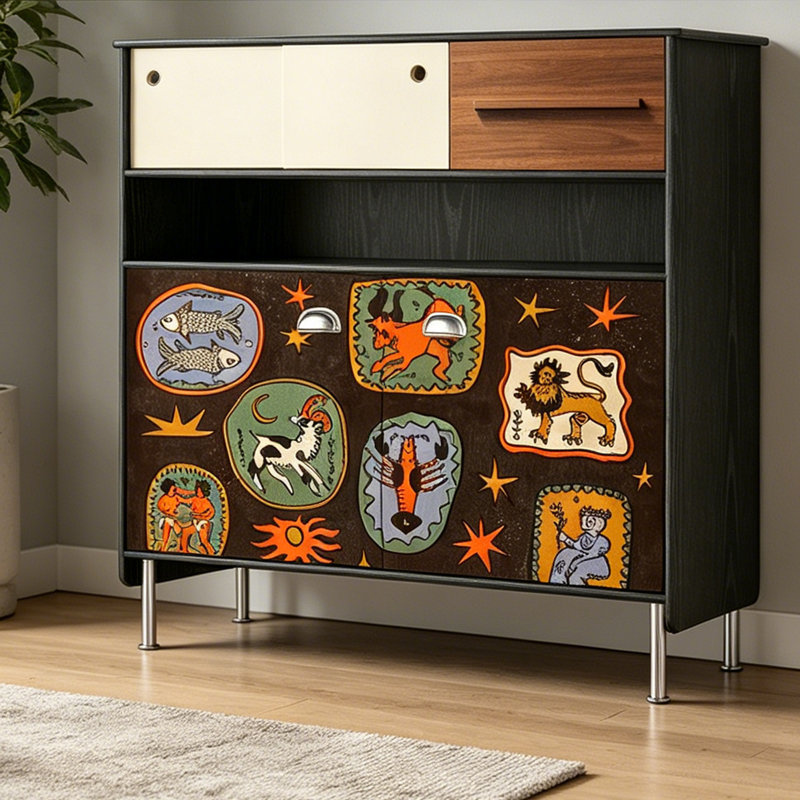 French Simple Style Accent Cabinet